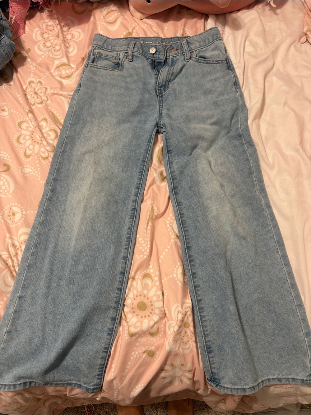 Old Navy Light Blue Wide-Leg Kids Jeans